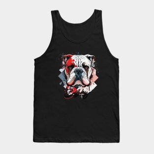 Graffiti Paint English Bulldog Creative Tank Top